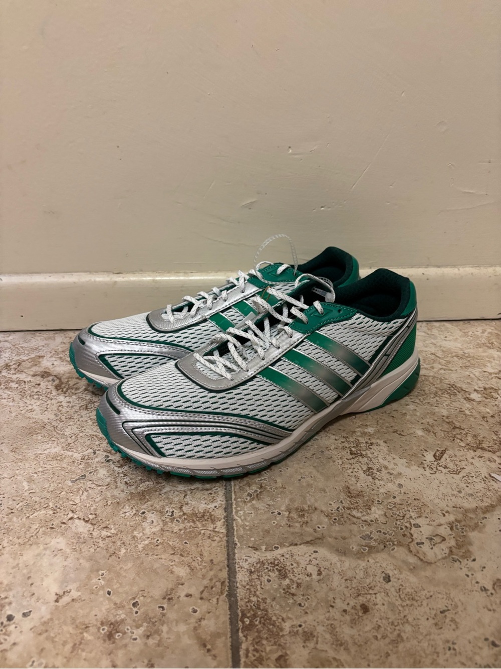 adidas Adizero Adios OG Court Green White Running Shoes JP7543 Men’s Size 10